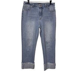 BCBGeneration Mega Cuff Wide Leg Jeans Size 30 Denim Casual